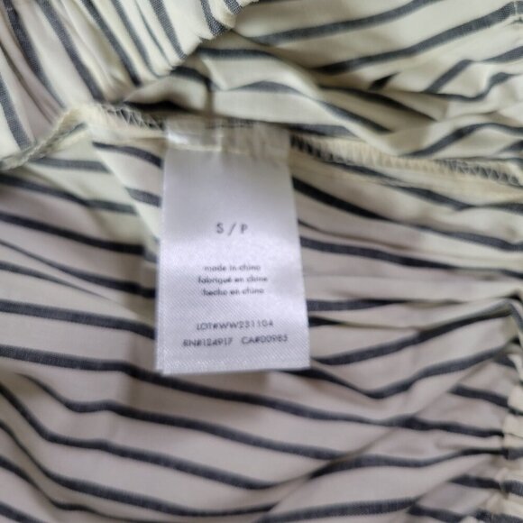 WeWoreWhat Striped Cropped Casual Button-Up Collared Shirt Size Small - Picture 5 of 9